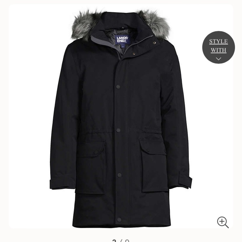 Men’s Land’s End Expedition waterproof winter down parka